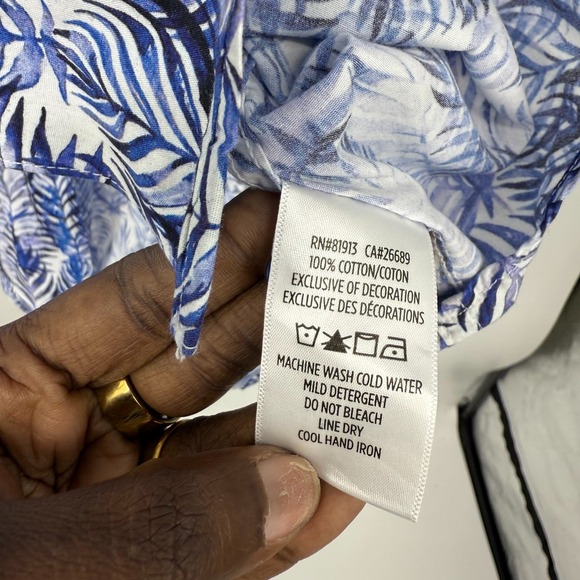 Robert‎ Graham Button Up Shirt Men's Size L Tropical Resort Short Sleeve Casual - Picture 5 of 6